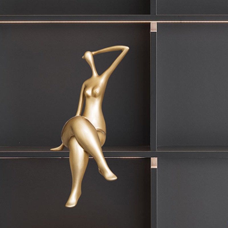 创意人物造型摆件现代p简约家居装饰桌面酒柜电视柜书桌个性工艺