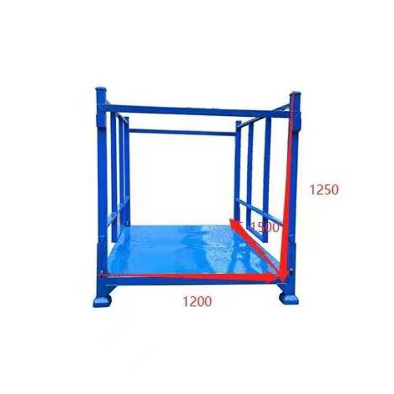 金属架零部件布j料物流堆垛折叠仓储巧固可钢制面料堆叠架架拆汽