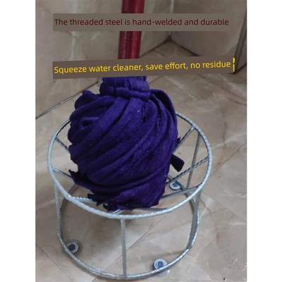 自动斗拖把水挤压m手动干燥斗神器强大和耐用的老式拖把桶挤压水