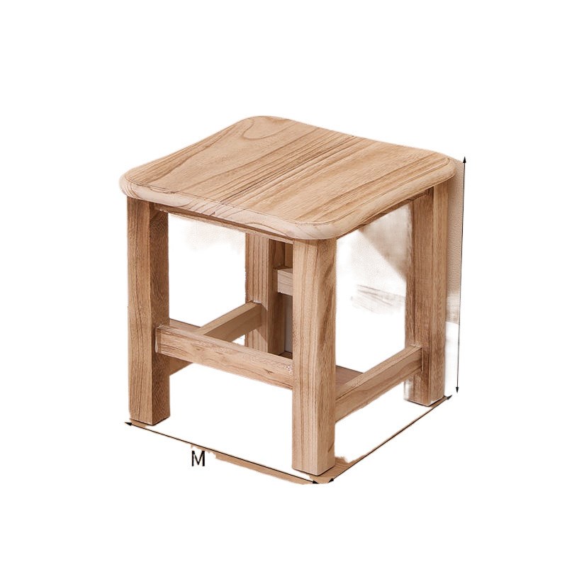 凳子简约现代家用客厅q实木板凳茶几小木椅矮方凳木头椅子创意小