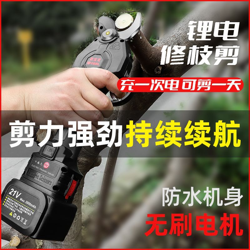 果树专用锂电修枝剪枝条修剪