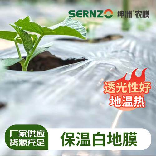 农用白地膜 保湿除草加厚塑料薄膜 厂家蔬菜大棚育苗种植白地膜