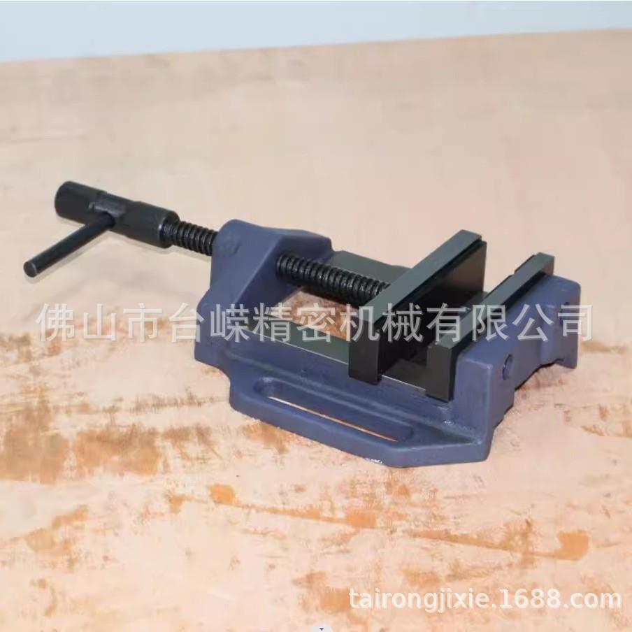 小型钻床夹具打孔用平口钳铣床钻床4寸虎钳夹具台钳厂家小型台钳