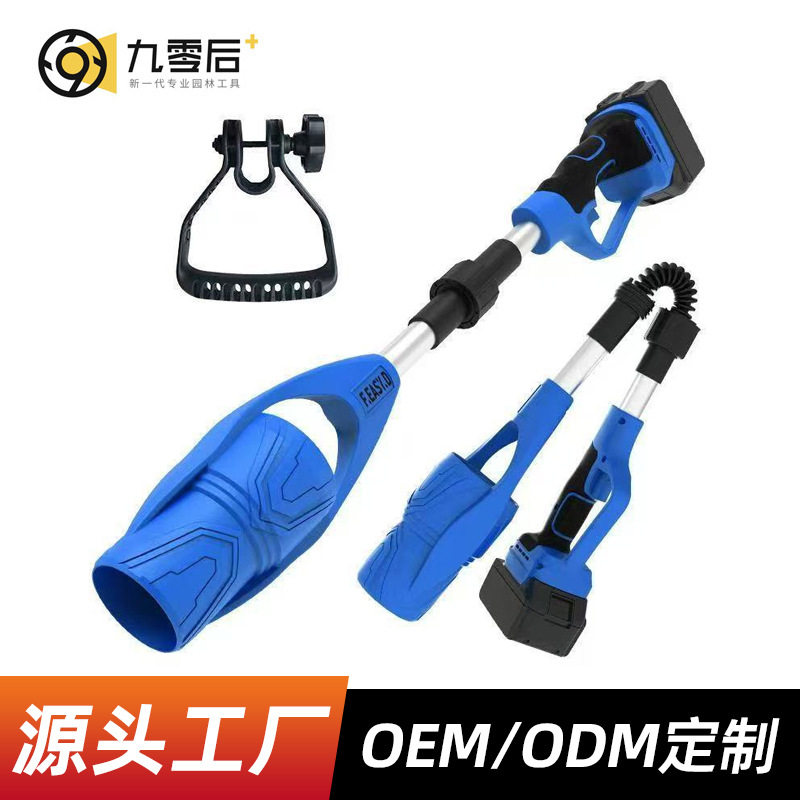 锂电园林吹风机可折叠手持吹雪吹尘爆风机充电式园林落叶吹叶机