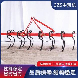 中耕机3ZS系列弹齿犁腿松土机深耕机拖拉机农用四轮弹齿深松机