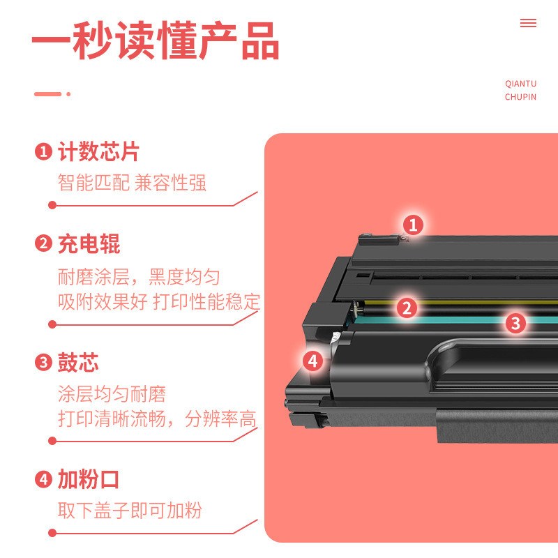适用理光sp310硒鼓sp312dnwwsp325nw硒鼓打印机ricohsp311lc墨盒