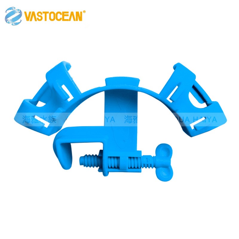 VASTOCEAN 多用固定夹(换水水管 气I管 滴定管三用) 蓝色 灰色