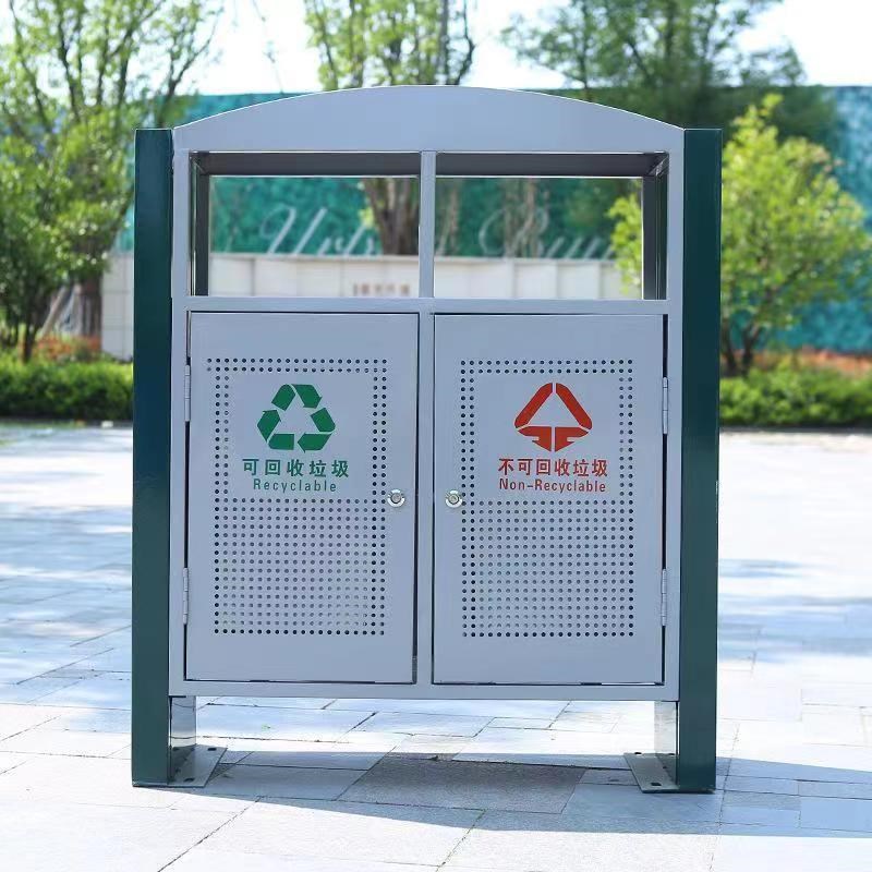 公园垃圾箱果皮箱市n政街道乡镇小区物业景区垃圾筒环卫分类垃圾