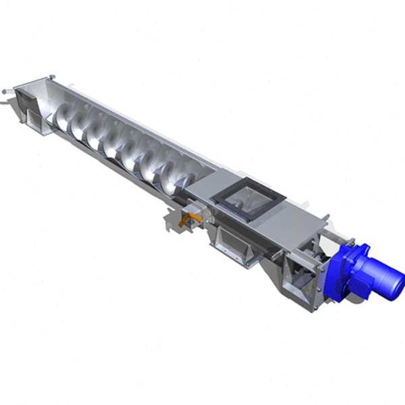 蛟龙上料机污泥绞龙提升机有C轴不锈钢U型无轴螺旋输送机