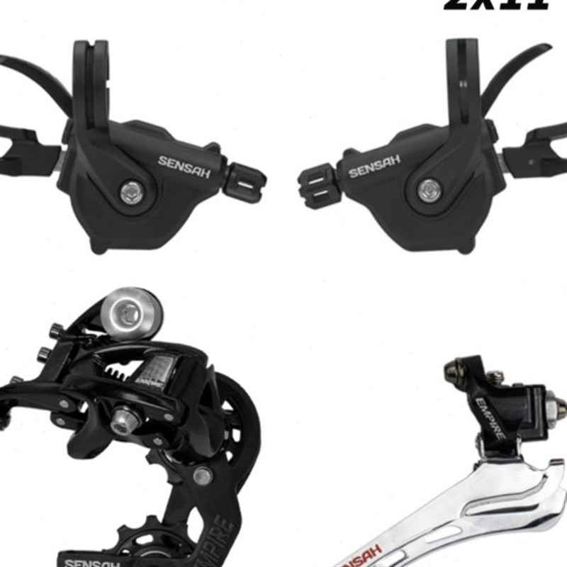 顺泰2X11速22速平把公路变速器折叠车套件山地自行车指.拨前拨后