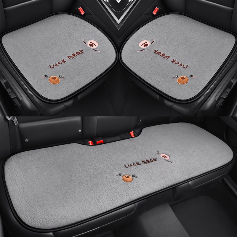 2025新款冬季汽车坐垫短毛绒保B暖防滑座垫车垫半包单片座套座椅
