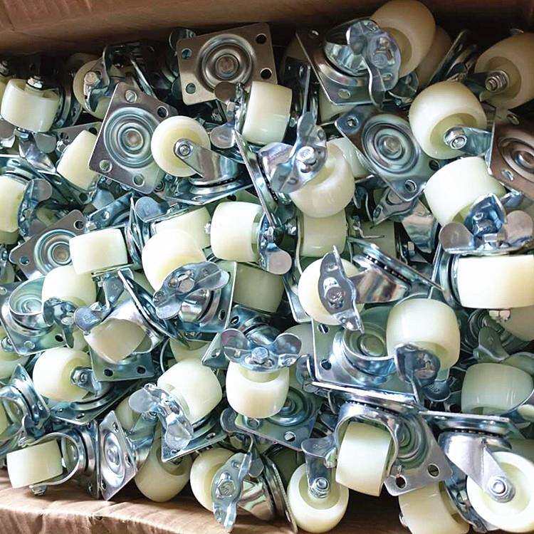 轻型1.5寸2寸2.5寸3寸工业定向万象轮静音脚轮万向轮带刹车推车肥