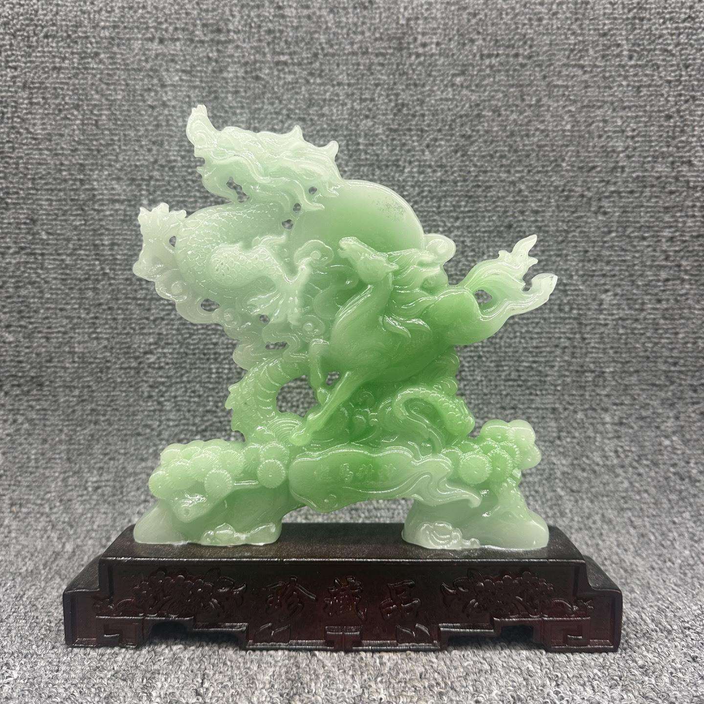 马年龙马精神千里马摆件树脂工艺品装饰动物马家居办公室客厅装饰
