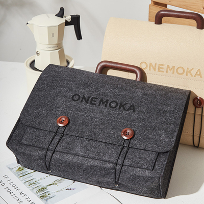 一条摩卡壶收纳包户外r旅行便携磨豆机手冲咖啡器具收纳露营装备