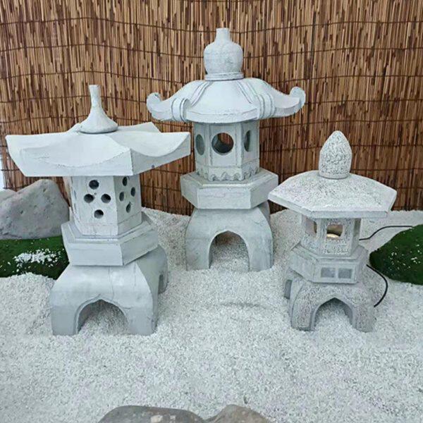 庭院装饰灯石头灯灯笼石灯塔户外草坪日式造景石家用中式仿古摆件