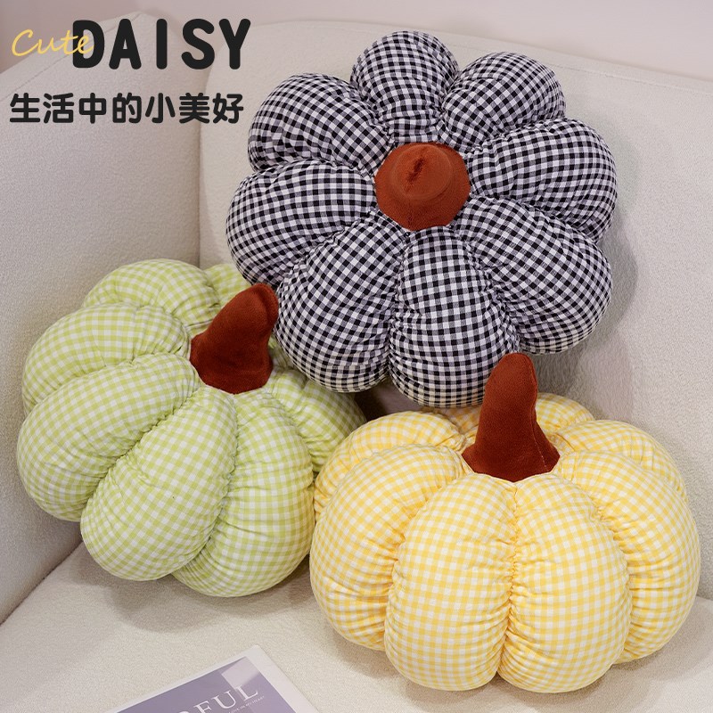 简约南瓜抱枕沙发客厅靠枕靠背女生睡觉枕头O卧室装饰摆件飘窗靠