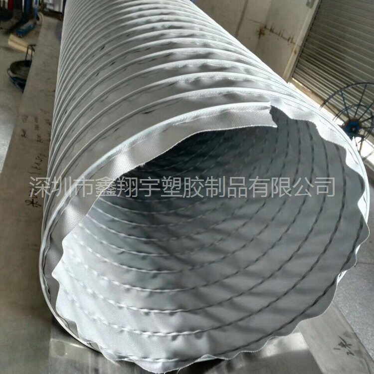 批发耐800度高温风管,电厂通风排气管,阻燃防火伸缩通风软管