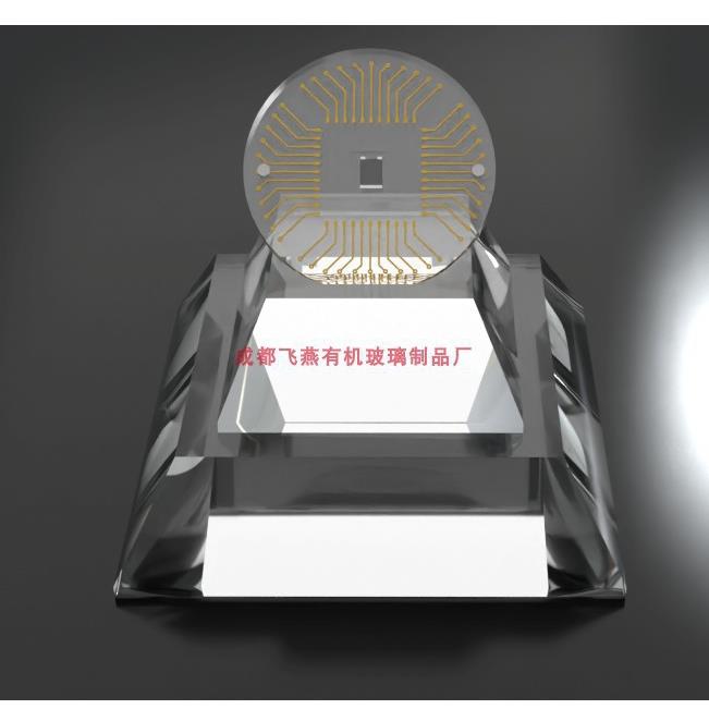 芯片展示台硬币晶元陈列架邮票收藏盒亚克力定.制透明奖章垒德株