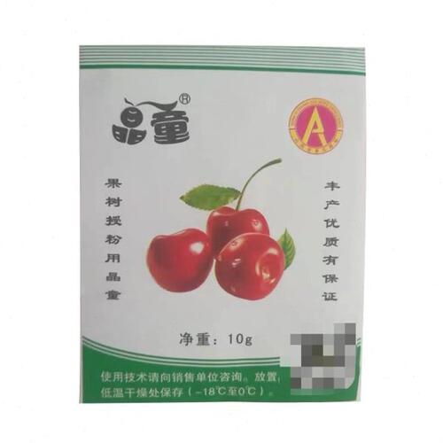 晶童人工授粉樱桃纯粉雄花粉车厘子大樱桃黄蜜萨米脱红灯美早2克