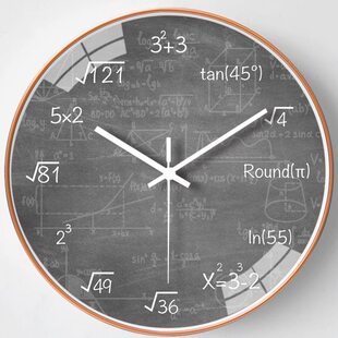 轻奢创意挂钟创意个性客厅卧室表静音石英钟家用北欧简约时钟高数