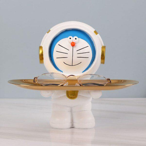 机器猫支架桌面摆件托盘眼镜柜台眼镜创意装饰摆件眼镜架店大号
