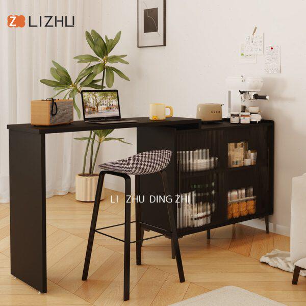 吧台隔断柜伸缩一体餐桌茶水柜家用酒柜展示柜岛台咖啡转角餐边柜