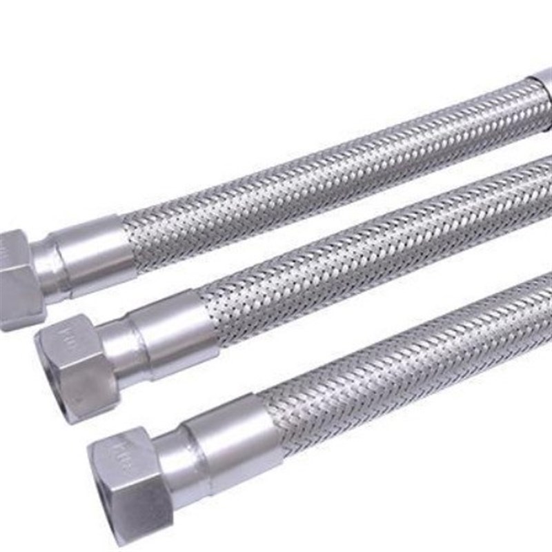 管内外螺纹式金属软管304不锈钢金F属波纹软管 双头螺帽金属软管