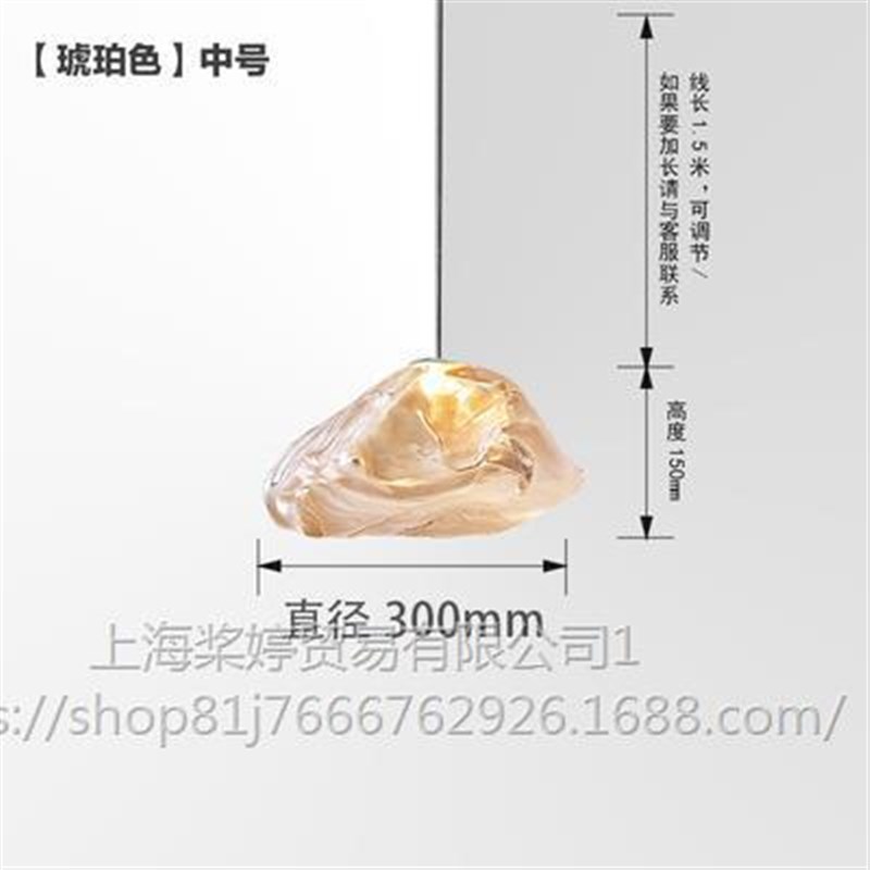 店铺商用长吊灯别墅餐厅北欧云朵楼梯F吊灯玻璃水晶挑空装饰复式