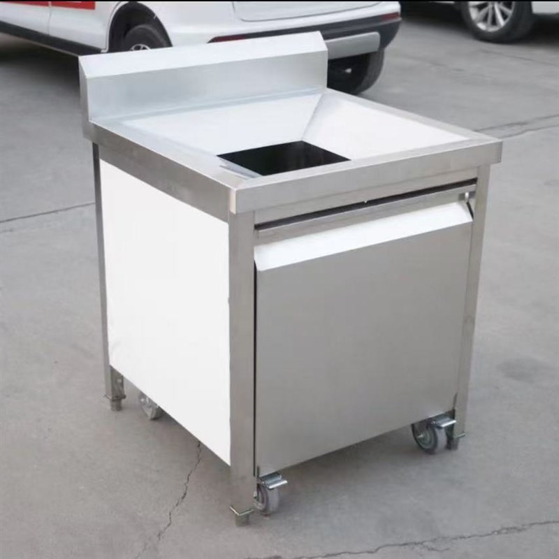 商用收残车不锈钢收残台垃圾厨房残食餐具泔V水餐厅食堂餐车