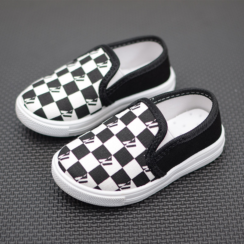 幼儿园室内鞋男女宝宝布鞋透气小童儿童帆布鞋春秋防滑软底学步鞋