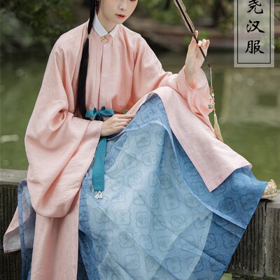 【冰裂窗景】渐变印花明制马面裙帝尧汉服复原传统马面半身裙女装