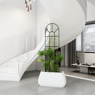 铁艺花架爬藤花园月季 铁线莲绿萝庭院屏风蔷薇攀爬架白色栏栅围档