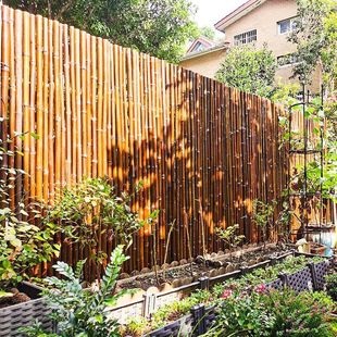 竹篱笆栅栏户外庭院围栏花园遮挡隔断室外院子围墙护栏竹竿竹子墙