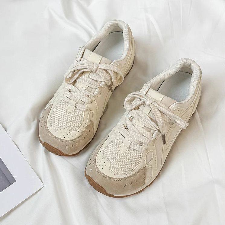 RIFUGIOVO华夫阿甘鞋2025春秋新款轻便软底小众运动跑步小白鞋潮
