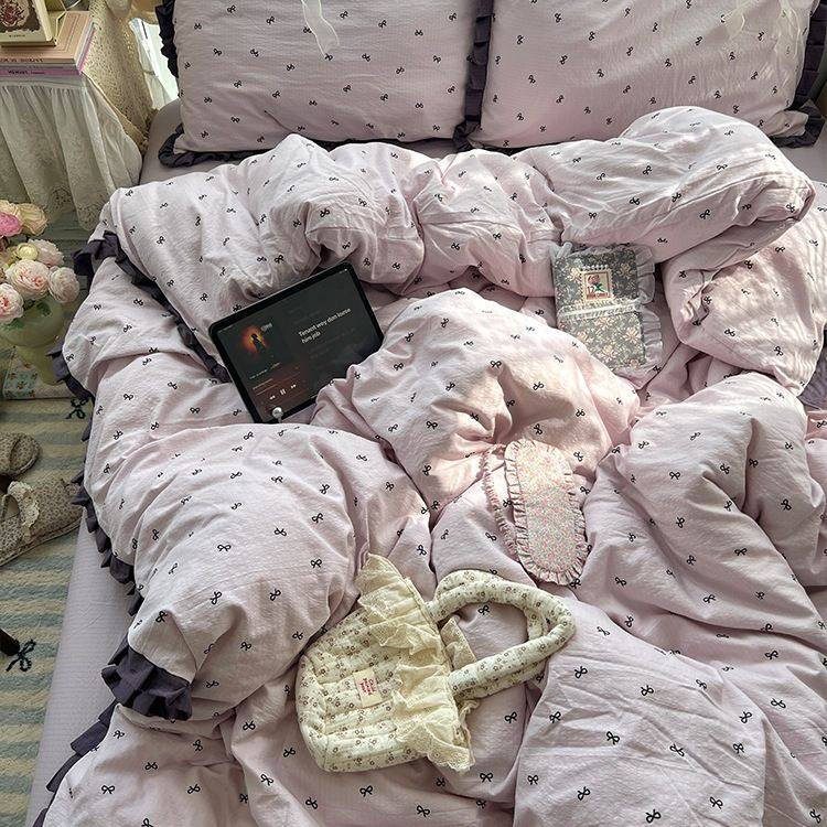 类母婴级四件套纯棉2025新款床上用品床单被套罩宿舍三件套亲肤,床上用品,学生床品套件,淘宝优惠券,粉丝福利购,淘宝优惠卷