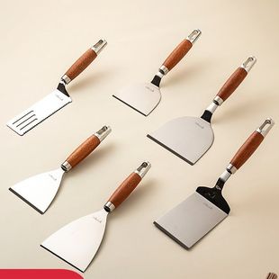 onlycook不锈钢煎铲提拉米苏铲子铁板烧平铲料理铲煎饼果子铲