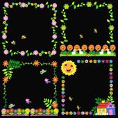 小学幼儿园教室装 饰班级文化墙花边框组合贴画黑板报布置材料墙贴