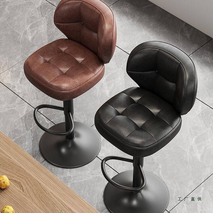 吧台椅子家用升降椅子轻奢酒吧椅靠背椅前台收银吧台凳简约高脚凳,住宅家具,家用高脚椅,淘宝优惠券,粉丝福利购,淘宝优惠卷