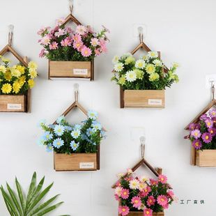 创意墙面花装饰壁挂花仿真花假花家居客厅店铺墙上装饰花挂件简约