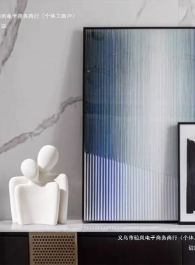 组合书柜轻奢壁柜搭配现代装饰柜摆件书房摆设软装样板间