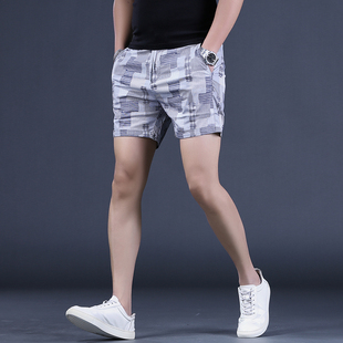修身 迷彩四分裤 潮短裤 潮牌三分裤 男 休闲马裤 男韩版 五分裤 男款 男士