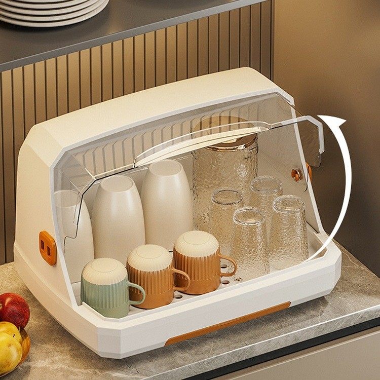 茶杯茶具收纳盒子桌面方形透明整理柜餐桌厨房橱柜杯子收纳置,家庭/个人清洁工具,杯架,淘宝优惠券,粉丝福利购,淘宝优惠卷