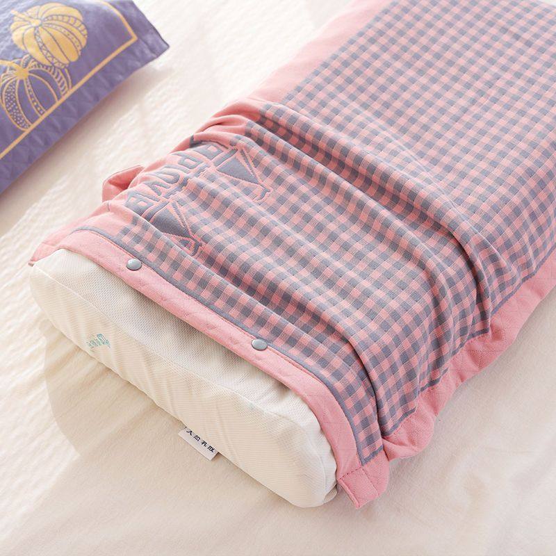 40*60按扣儿童纯棉枕套一对装高档乳胶枕头套加厚全棉枕芯内胆套