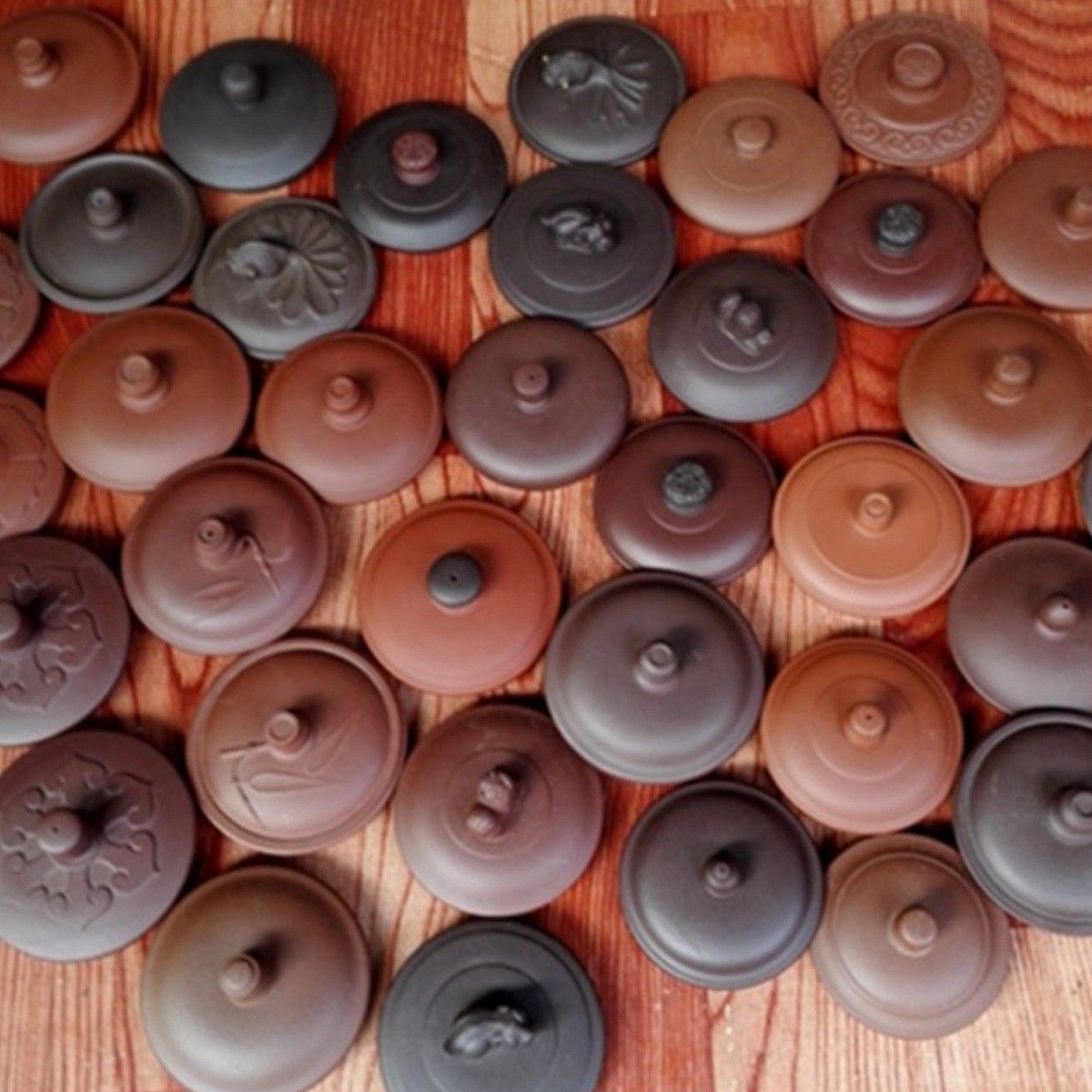 紫砂壶盖子配盖紫砂杯盖配杯盖配茶壶盖单盖段泥黑金刚红泥默认项