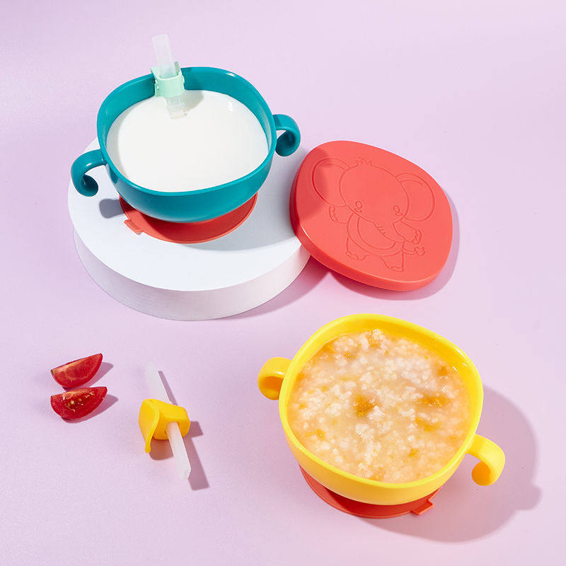 儿童碗辅食宝宝吃饭碗吸盘式手柄训练勺学习筷套装防摔防烫,婴童用品,儿童餐具,淘宝优惠券,粉丝福利购,淘宝优惠卷