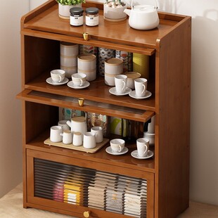 桌面置物架防尘桌上办公室工位收纳家用书桌台面茶具茶叶