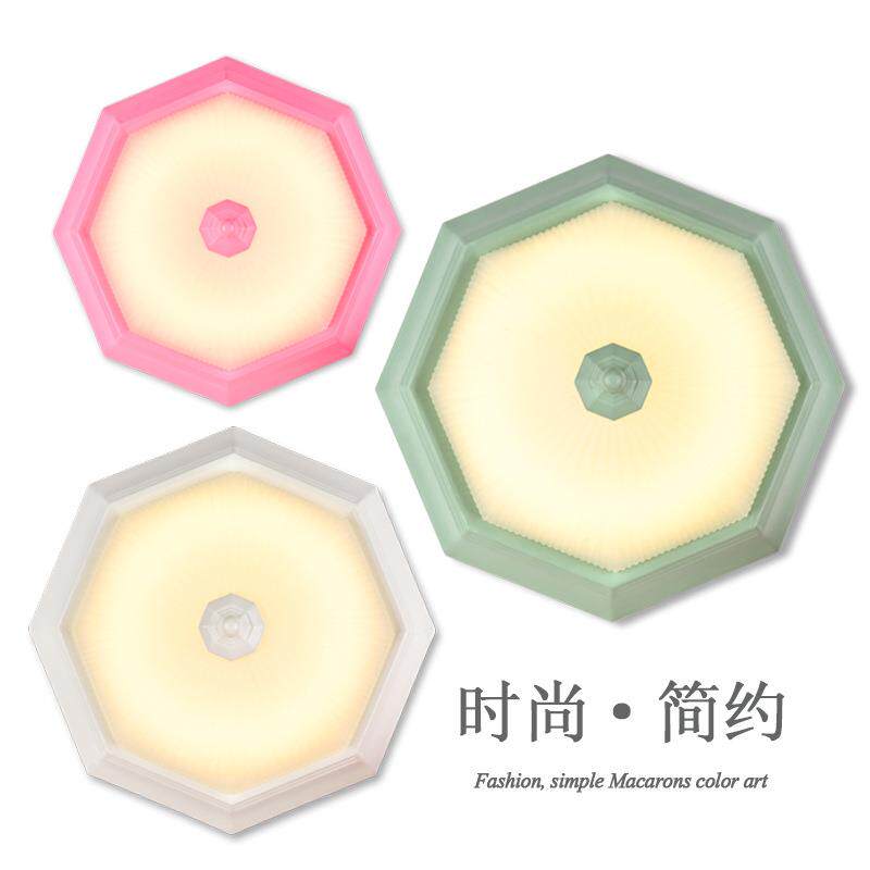 简约美式乡村铁艺八角LED吸顶灯具个性玄关阳台厨房过道卧室灯具