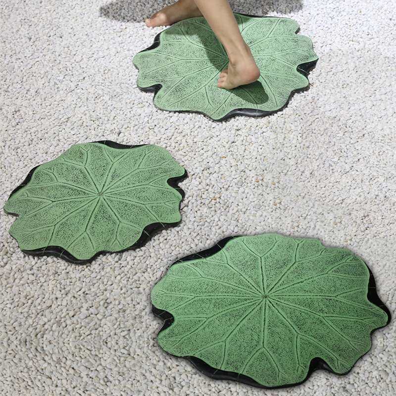 踏步石荷叶庭院造景摆件户外别墅草坪脚踏石不规则露台花园汀步石