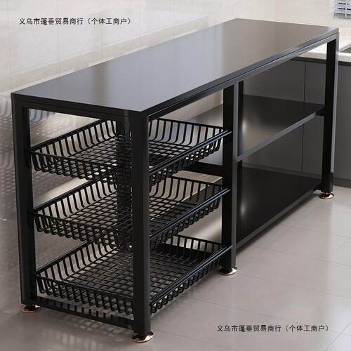 厨房置物架加厚落地多层收纳架超厚储物架多功能家用烤箱蔬菜架子