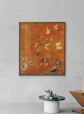 Odilon Redon《Evocation of butterflies》中古装饰画复古蝴蝶